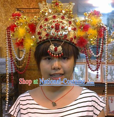 Chinese Classical Palace Wedding Phoenix Hat for Brides