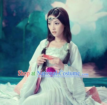 Chinese Classical Light Green Dance Costumes for Women