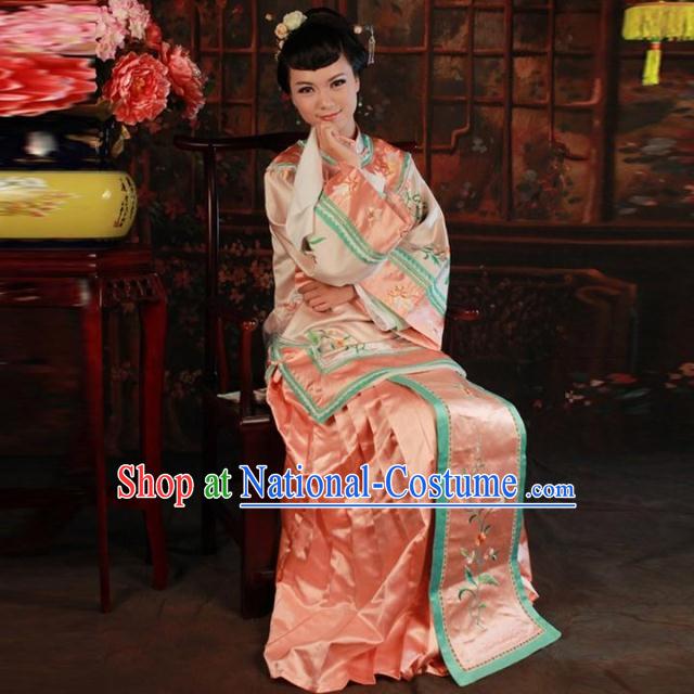 Chinese Classical Big Family Embroidered Lady Clothes