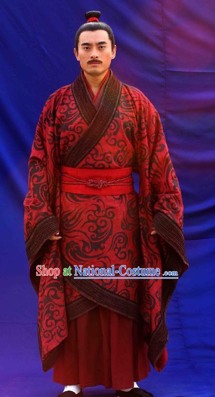 Ancient Chinese Han Dynasty Emperor Wedding Clothing