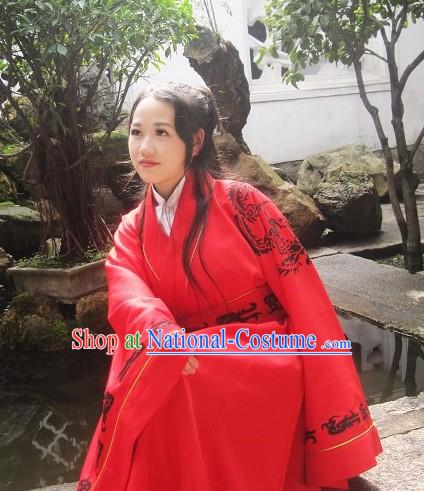 Chinese Classical Phoenix Red Wedding Costumes