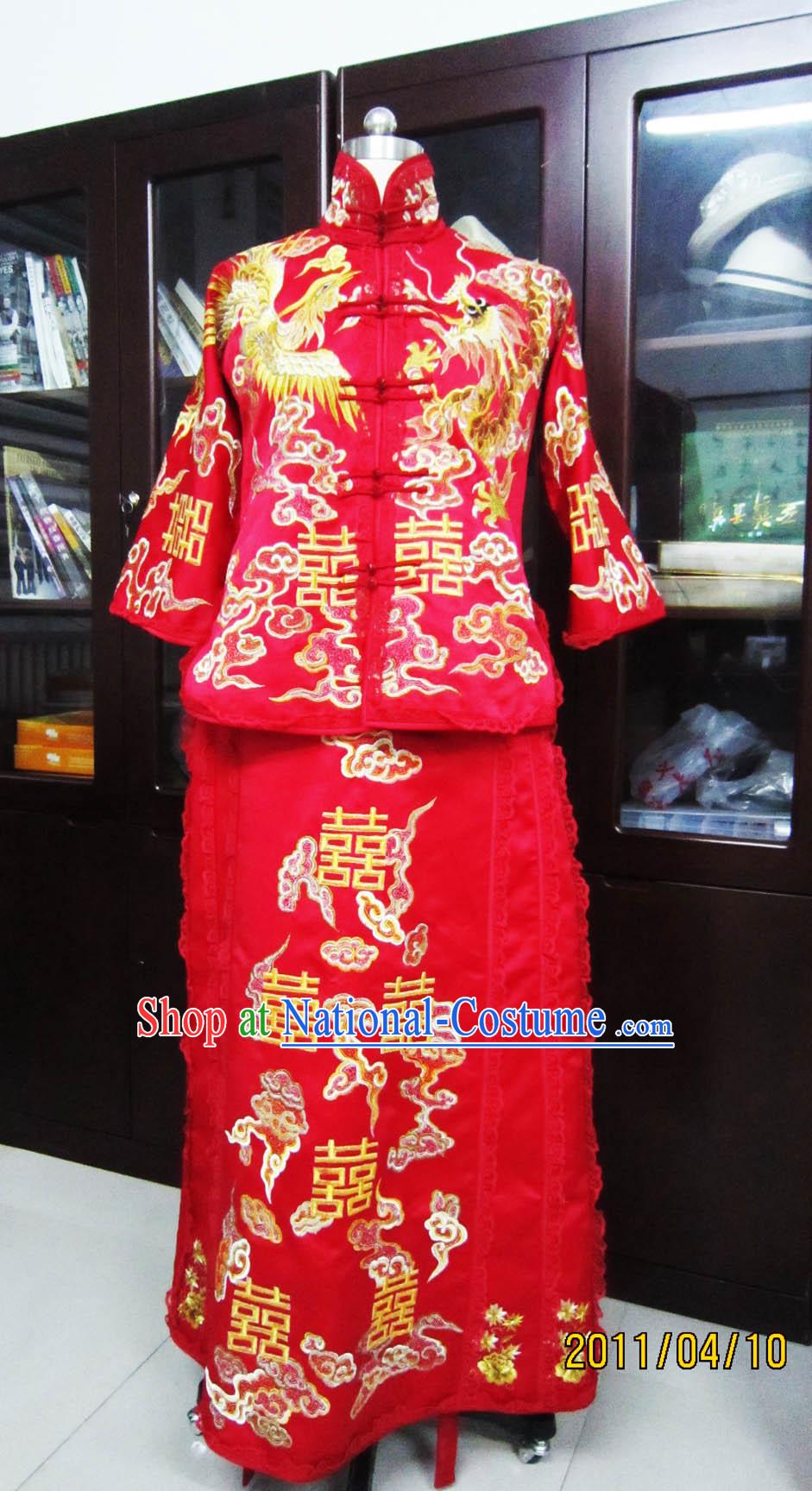 Traditional Chinese Xi Wedding Dress for Brides