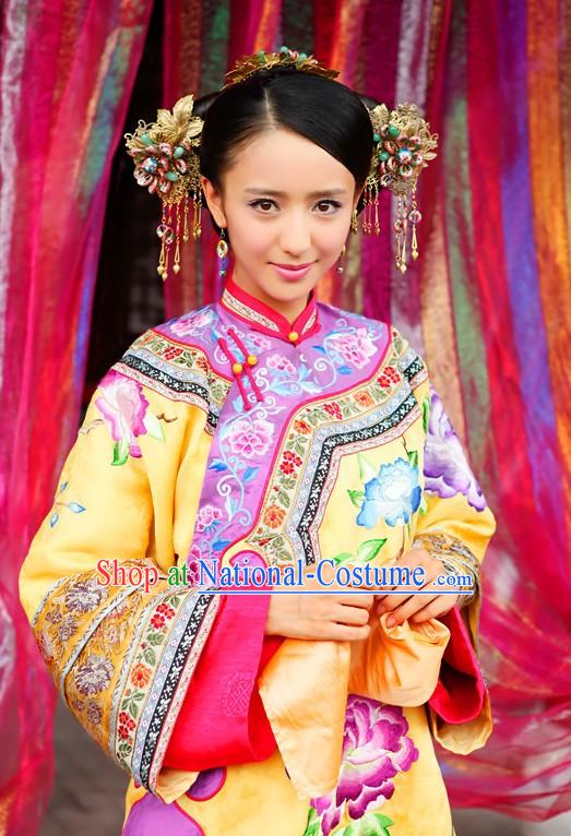 Ancient Chinese Qing Dynasty Beauty Clothing