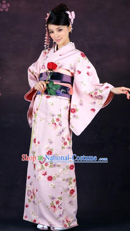 Japanese Classical Formal Kimono Clothing for Women