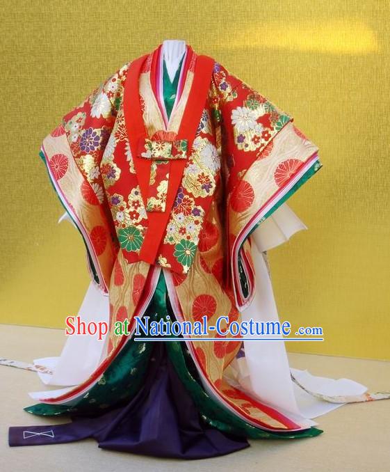 Ancient Japanese Empress Kimono Costumes for Women