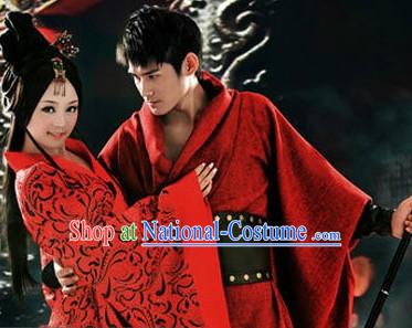 Ancient Chinese Beauty and Hero Costumes 2 Sets