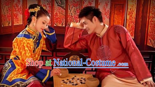 Traditional Chinese Wedding Dress Two Complete Sets for Men and Women