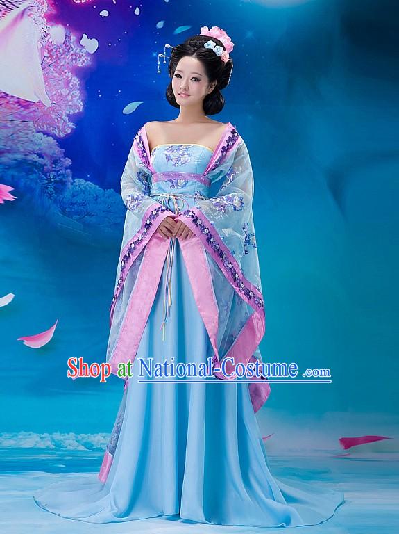 Traditional Chinese Tang Dynasty Women Garment Complete Set