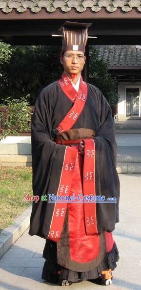 Ancient Chinese Government Official Costume and Hat