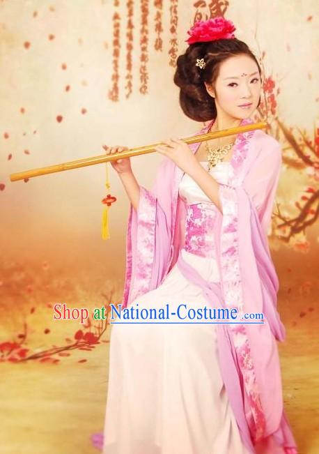 Traditional Chinese Tea Art Master Costume Complete Set