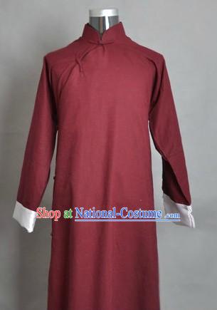 Traditional Chinese Minguo Time Old Shanghai Lu Xun Robe for Men