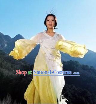 Traditional Chinese Princess Long Sleeve Dance Hanfu Costumes