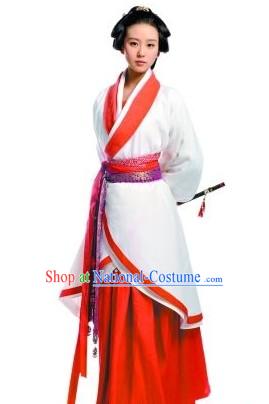 Ancient Chinese Swordswoman Hanfu Costume