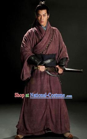 Three Kingdoms General Lv Bu Costumes Complete Set for Men