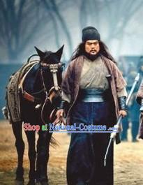 Three Kingdoms General Zhang Fei Costumes Complete Set for Men