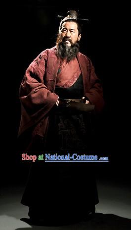 Three Kingdoms Cao Cao Costumes and Coronet Complete Set for Men