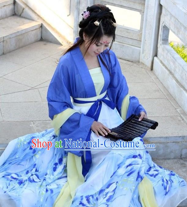 Ancient Chinese Han Clothing Complete Set for Girls