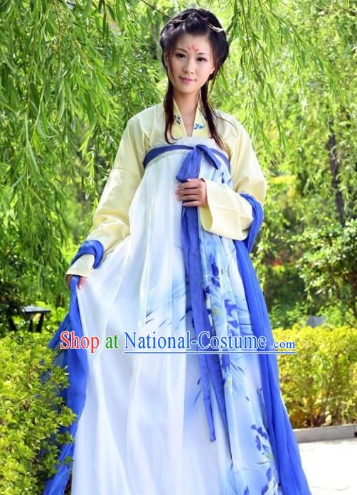 Ancient Chinese Qi Xiong Ruqun Clothing Complete Set for Girls