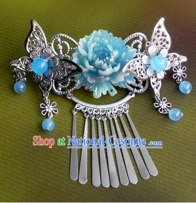 Traditional Chinese Handmade Butterfly and Flower Hair Accessories