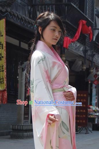 Ancient Chinese Hanfu Quju Flower Clothing for Women