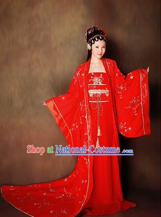 Ancient Chinese Wedding Dress and Hair Accessories