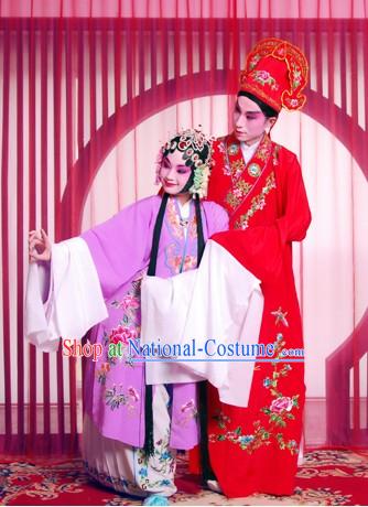 Beijing Opera Lover Couple Costumes Two Sets