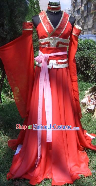 Long Kui Red Princess Cosplay