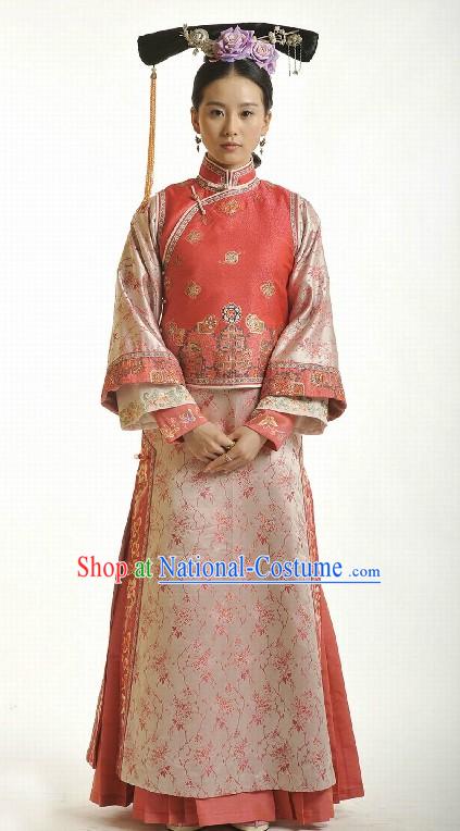 Qing Dynasty Princess Clothing Complete Set for Women