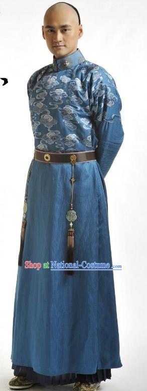 Ancient Chinese Prince Embroidered Cloud Clothing Complete Set