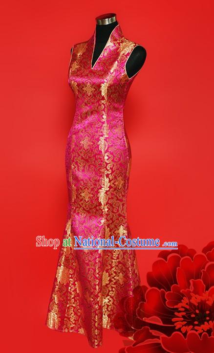 Traditional Chinese Wedding Cheongsam for Women