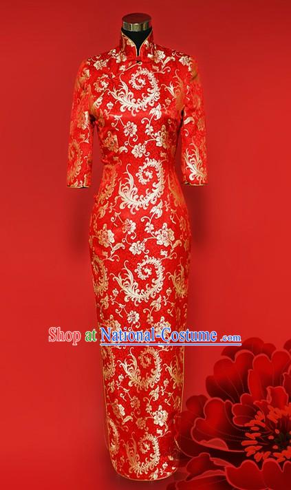 Chinese Classic Phoenix Tail Style Cheongsam for Women