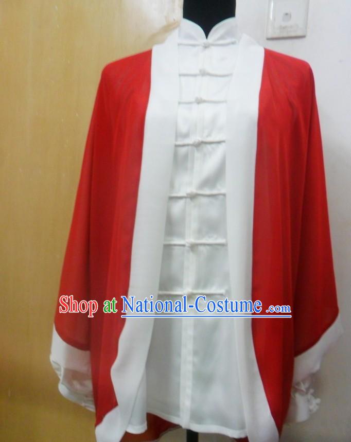 White Kung Fu Cape for Women