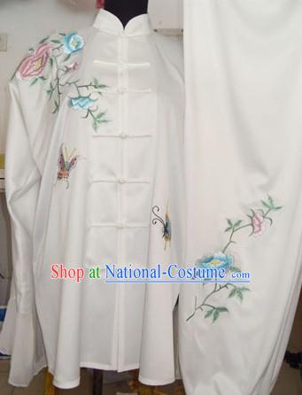 White Chinese Martial Arts Competitions Uniform for Women