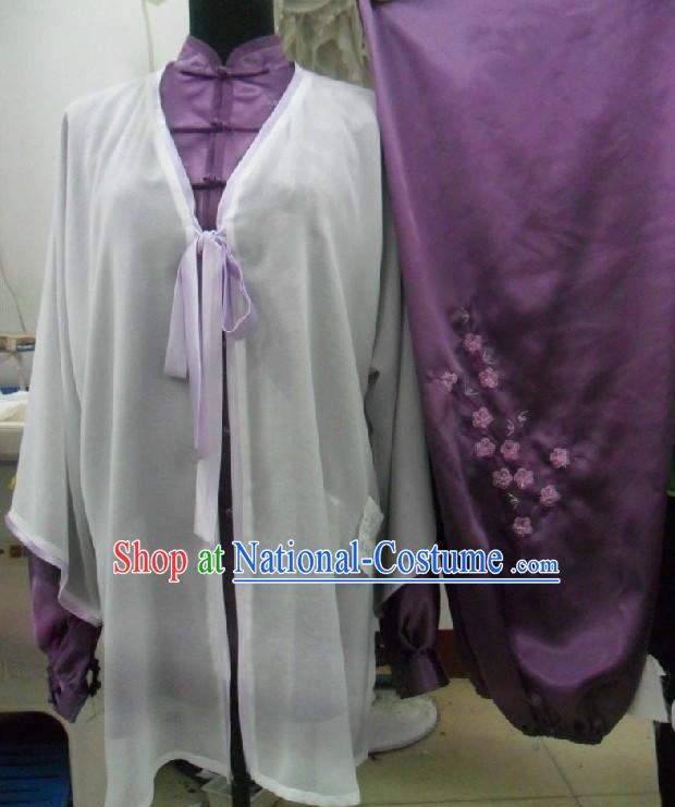 Chinese Traditional Silk Dragon Tai Chi Clothing for Women