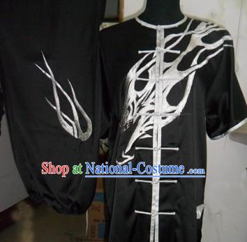 Black Eagle Kung Fu Silk Suit for Men