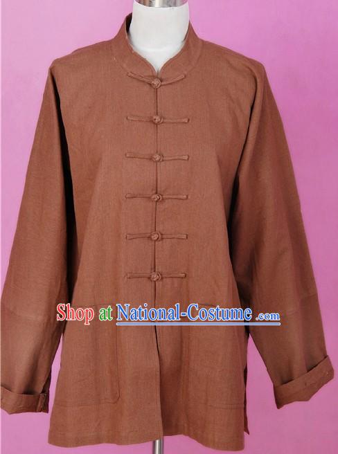 Chinese Classic Flax Martial Arts Blouse