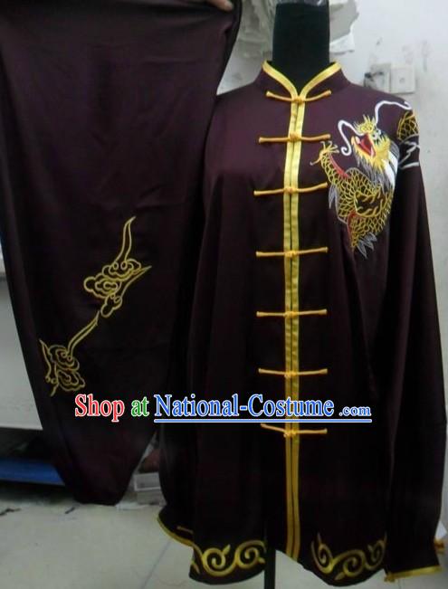 Silk Changquan Long Fist Dragon Kung Fu Practice Uniform for Men