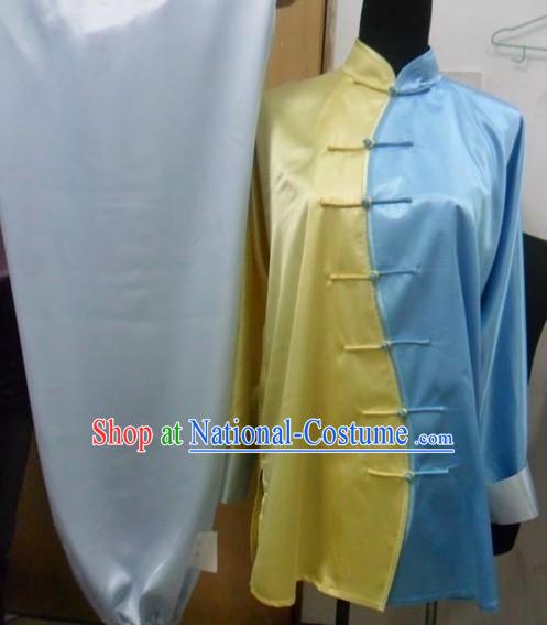 Chinese Classic Silk Tai Chi Costumes Complete Set for Men