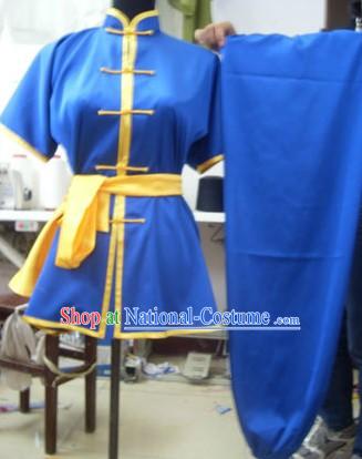 Blue Mandarin Kung Fu Tournament Competition Uniforms for Women