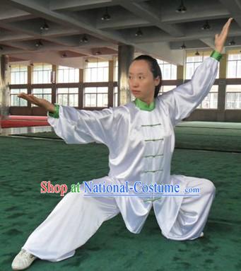 White Kung Fu Tournament Competition Clothing for Women