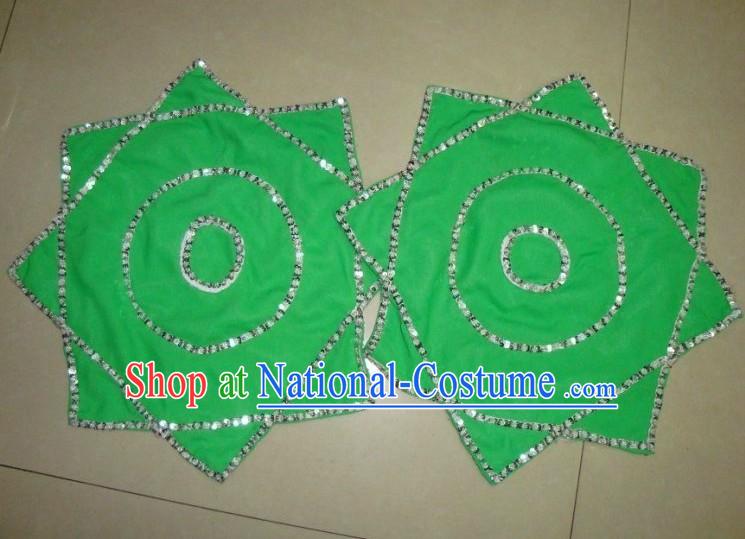 Traditional Chinese Green Dance Handkerchief