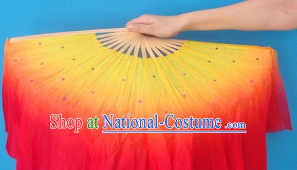 Chinese Classic Flame Silk Dance Fan