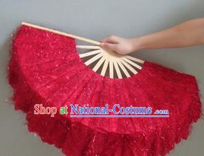 Chinese Classic Shinning Red Dancing Fan