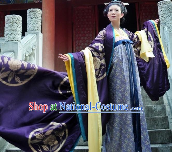 Ancient Tang Period Wu Zetian Women Emperor Court Dress