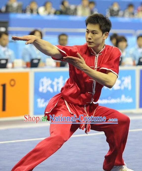 Chinese Silk Tai Chi Competition Uniform for Men