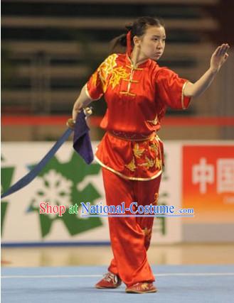 Chinese Tai Chi Competition Silk Uniforms for Women