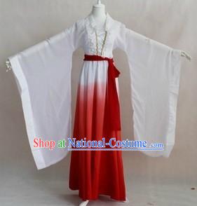 Ancient Chinese Color Transition Musician Costumes for Women