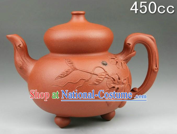 Chinese Classic Zisha Hulu Gourd Teapot