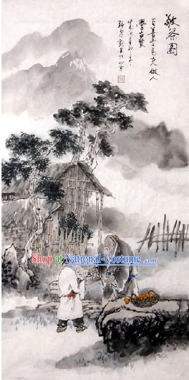 Chinese Classic Tea Painting - Tang Ming