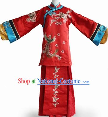 Chinese Classic Wedding Phoenix Clothes Complete Set